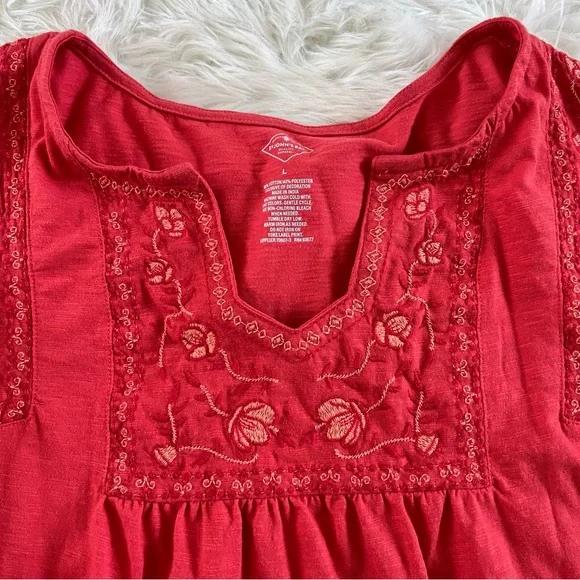 Women’s Large Long Sleeve Embroidered Dressy Blouses St John’s Bay - Picture 7 of 11